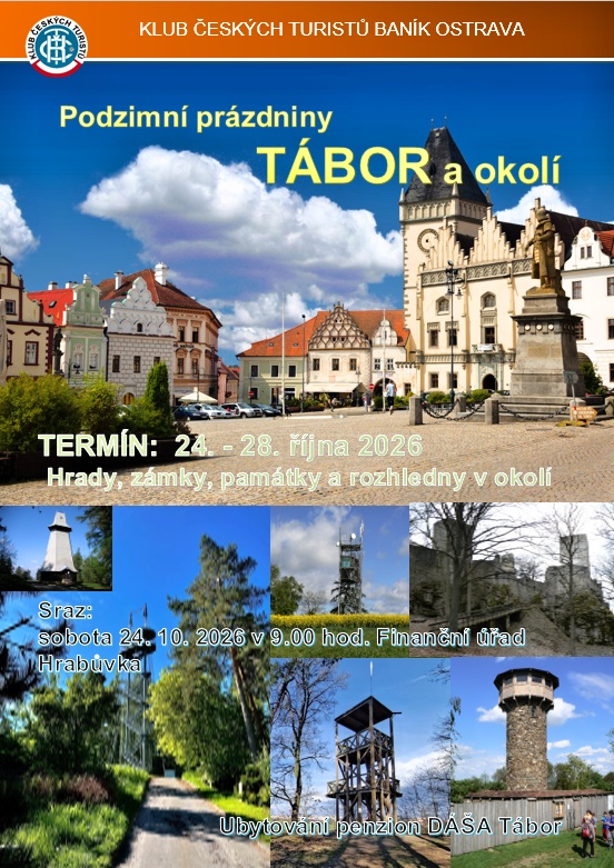 Přihlášky se zálohou 1500,- Kč do 10. září 2026